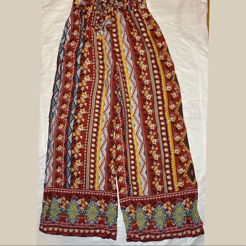 Boho Style Wide Leg Pants